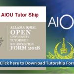 Aiou tutorship form