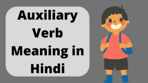 Auxiliary Verb के भेद, परिभाषा एवं उदाहरण | Auxiliary Verb Meaning in Hindi