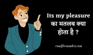 Its my pleasure का मतलब क्या होता है ? | It’s My Pleasure Meaning In Hindi