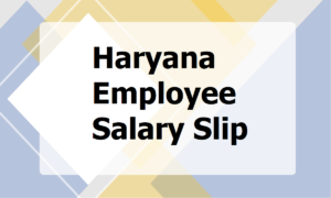 Intra Haryana: e Salary Slip at intrahry.gov.in login, App